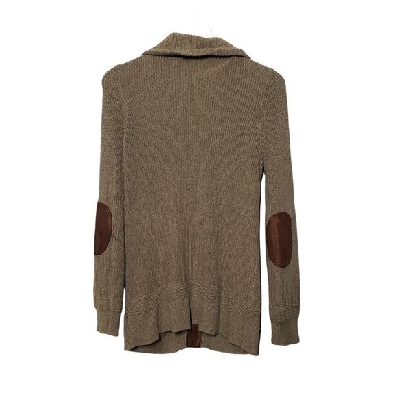 LRL Jeans Co Grandpa Cardigan Shawl Cardigan Cotton Olive Womens Petite Large - Picture 7 of 9